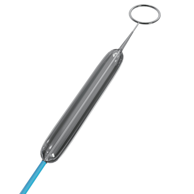 PURETH disposable dilation balloon catheter with ring handle and inflated balloon